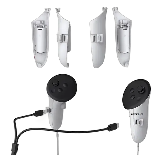 Battery Kit for Controller Glasses Meta Quest 3/3s Rechargeable