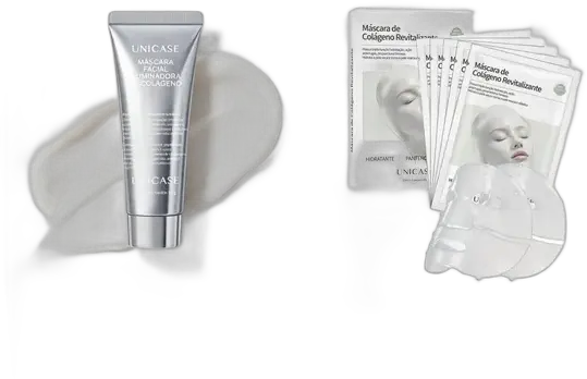 Skincare Kit: White Tube Facial Mask + Collagen Facial Mask 6 Pieces