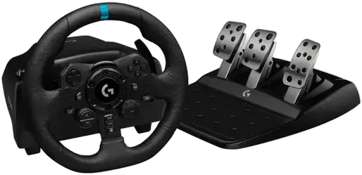 G923 Wheel and Pedals Kit for PS5 PS4 and PC Logitech G Black