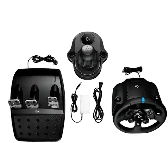 Logitech G923 Wheel, Pedals and Shifter Kit PS5 PS4 and PC