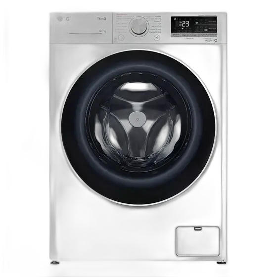 LG Smart Washer Dryer Vc4 12kg White With Artificial Intelligence Color White