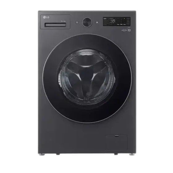 LG Smart Washer Dryer 16kg Black Stainless Steel with AIDD Black