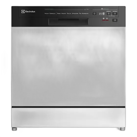 Electrolux 8-Place-Setting Dishwasher White Wash & Dry 50' LB08 Color White