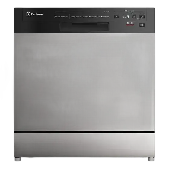 Electrolux 8-Place Setting Dishwasher Stainless Steel with Wash & Dry Program 50 Minutes LS08E Digital Display