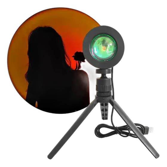 Led Lamp Decoration Solar Light Sunset Tripod Sundown