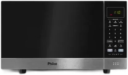 Philco Microwave 28l Black Mirrored Flat Pmo30f 127v