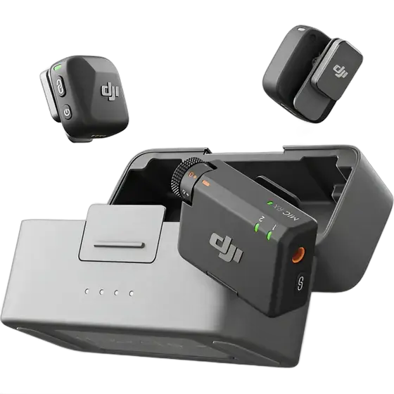 DJI Mic Mini Wireless Microphone Two Transmitters One Receiver