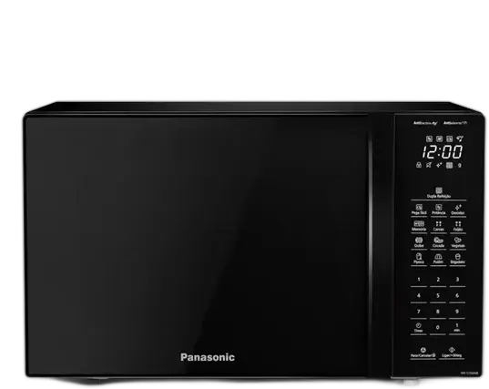 Panasonic NN-ST66NBRU Microwave Black Glass 34L Double Meal