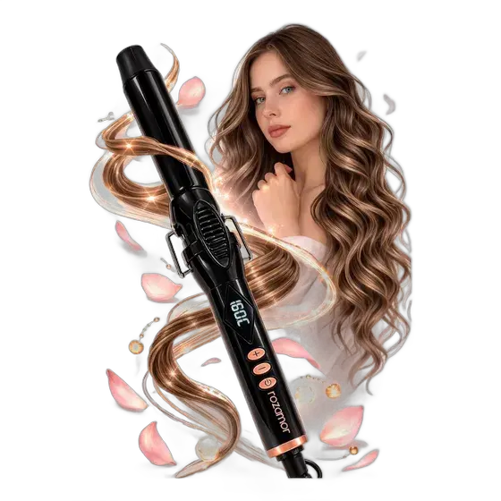 Professional Hair Curling Iron 32mm Ceramic LED