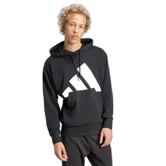 adidas Essentials Big Logo Hoodie Black
