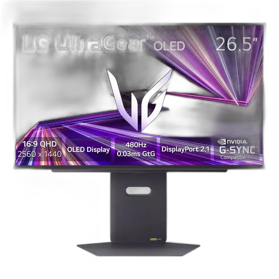 LG Ultragear 27 Oled 480hz G-sync Gaming Monitor Black Black