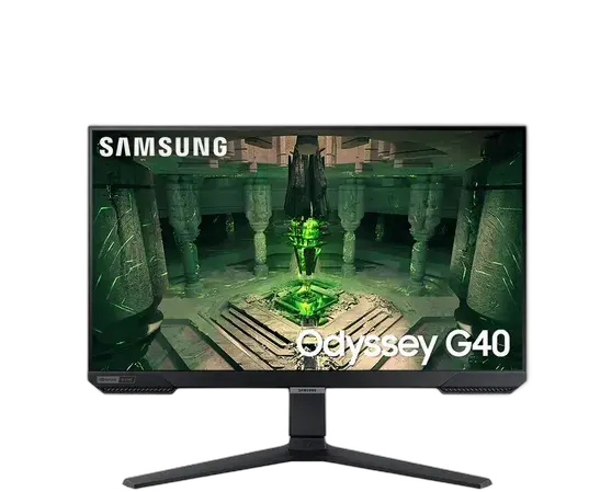 Gaming Monitor Samsung Odyssey G40 27, 240Hz, 1ms, Height Adjustment, G-Sync, FreeSync, HDMI, DP, FHD, Black