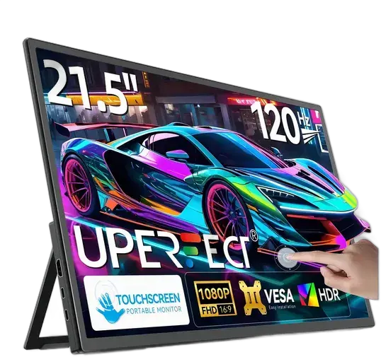 Portable Monitor Uperfect 21.5" Touchscreen Full HD, 120Hz and IPS for Gaming