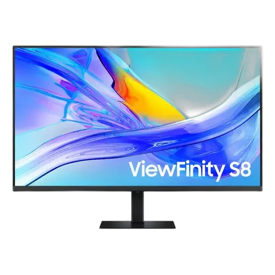 Samsung ViewFinity S8 Monitor 37, 4K, USB-C (90w), USB Hub, DisplayPort, HDMI, HAS, Black