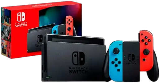 Nintendo Nintendo Switch Switch 32GB Standard Neon Red, Neon Blue And Black - Good (Refurbished)