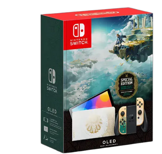 Nintendo Switch OLED Legend Of Zelda: Tears Of The Kingdom, white color