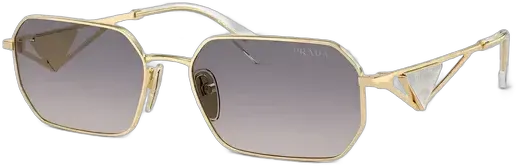 Prada Women's Gold Metal 0pra51s Sunglasses Original