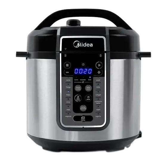 Electric Pressure Cooker 6 L Mastersteam Stainless Steel Midea Gray