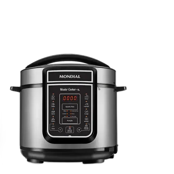 Pressure Cooker PE-38 Electric Black Stainless Steel Mondial 220V