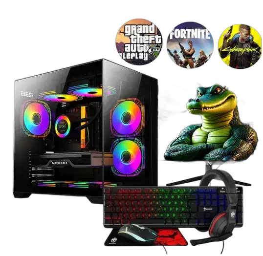 PC Gamer Intel i7 RTX 3050 16GB RAM 480GB SSD 20" Monitor