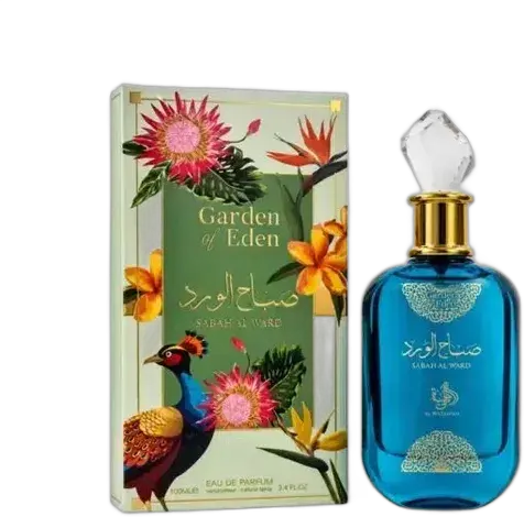 Perfume Árabe Sabah Al Ward Garden Of Eden Feminino Eau De Parfum Luxuoso Alta Fixação Importado 100ml