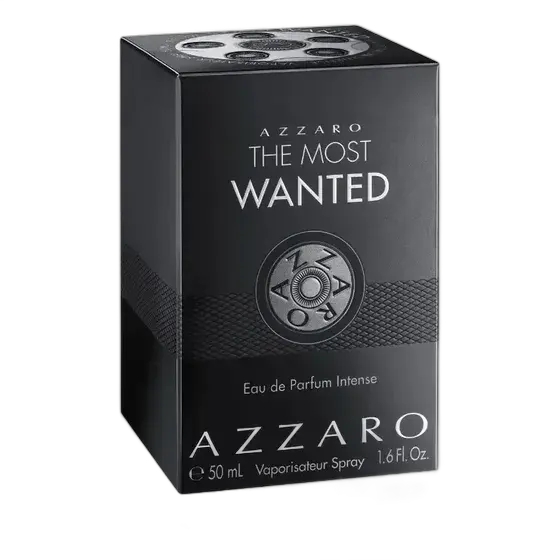 Men's Perfume Woody Amber with Cardamom and Caramel, Long Lasting, Azzaro The Most Wanted, Eau de Parfum Intense, 50ml