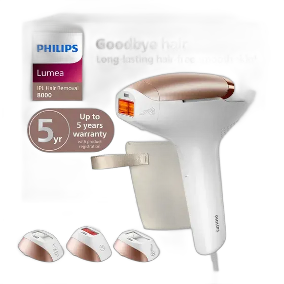 Philips Lumea 8000 IPL Device Hair Removal White