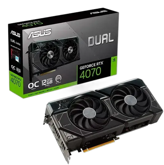 Asus GeForce RTX 4070 Dual OC Edition 12GB Graphics Card