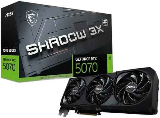 GeForce RTX 5070 12GB MSI Shadow 3X OC 6 Graphics Card