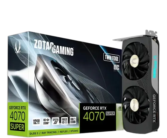 Zotac GeForce RTX 4070 Super Twin Edge Oc Graphics Card