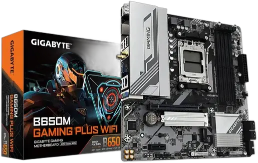 Gigabyte B650 M Gaming Plus Motherboard, Wifi, Am5, Ddr5, Matx Black