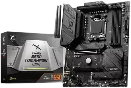 MSI MAG B650 Tomahawk Motherboard, B650, Socket AM5, AMD, Wifi Black