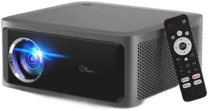 Projector Bettdow AC1071 1080p 1000ANSI Lumens Wi-Fi Bluetooth LCD 30000lm Black 127/220V