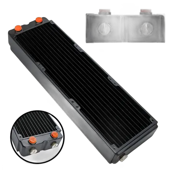 Radiator 360mm Copper 65mm Custom Water Cooler Thread - G1/4