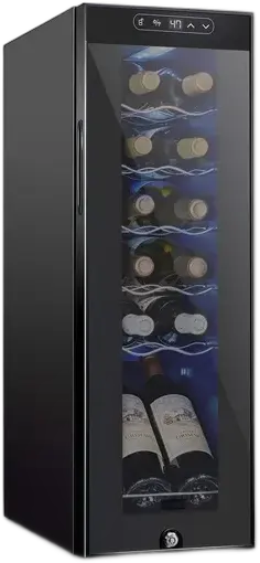 Schmecke Wine Cooler 12 Bottles with Lock 41L