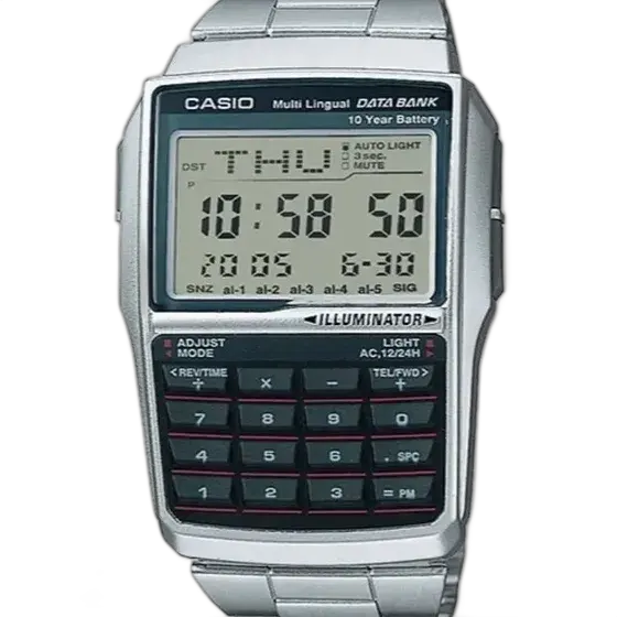 Casio Men's Calculator Watch Dbc-32d-1adf Silver