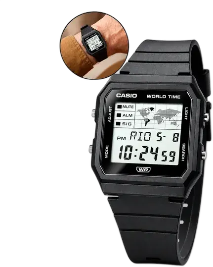 Casio Men's Digital Watch Black Resin Strap