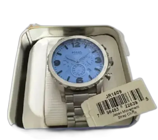 Fossil Jr1509 Men's Stainless Steel Watch Water Resistant 100m