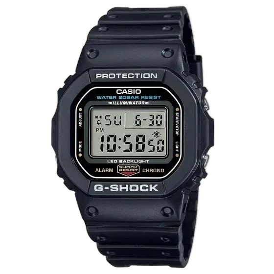 Men's Casio G-Shock DW-5600UE Watch Positive Display Digital Water Resistant 200 meters Black