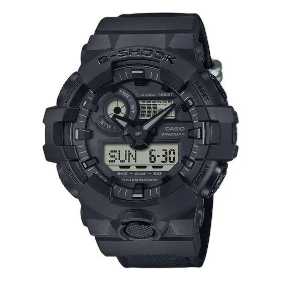 Casio Men's G-Shock GA-700BCE-1ADR Analog-Digital Watch with Nylon Strap