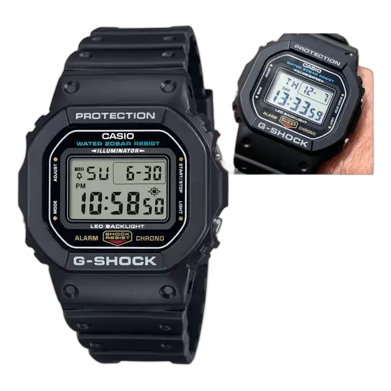 Casio G-Shock Men's Watch Black DW-5600UE-1DR Original
