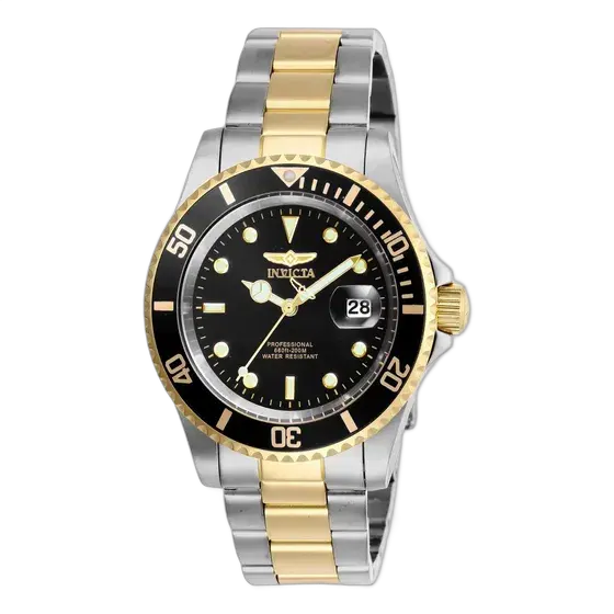 Invicta Pro Diver 26973 Men's Watch Gold Silver Black