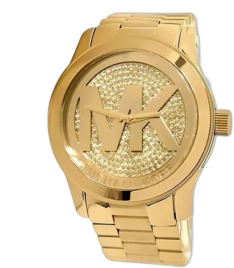 Michael Kors MK5706 Runway Watch Gold Analog 100m Steel