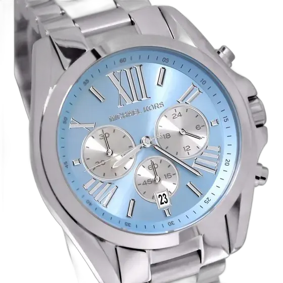 Michael Kors Mk6099 Watch Light Blue/Silver - Original Strap Color Silver Bezel Color Silver