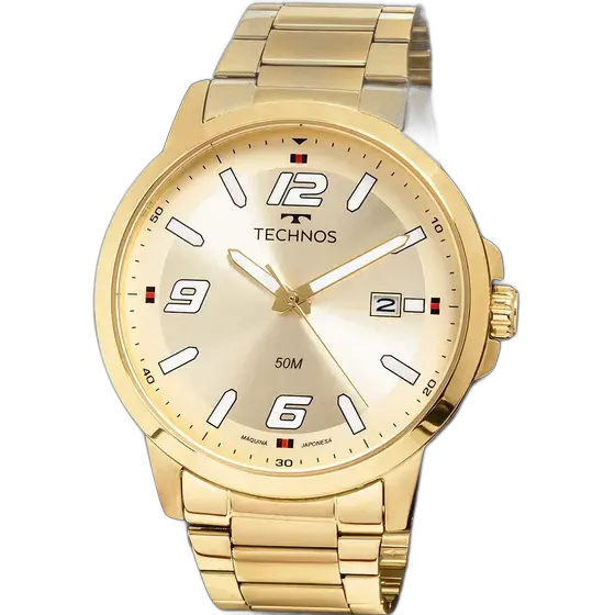 Relógio Technos Masculino Racer Dourado - 2315law/1x