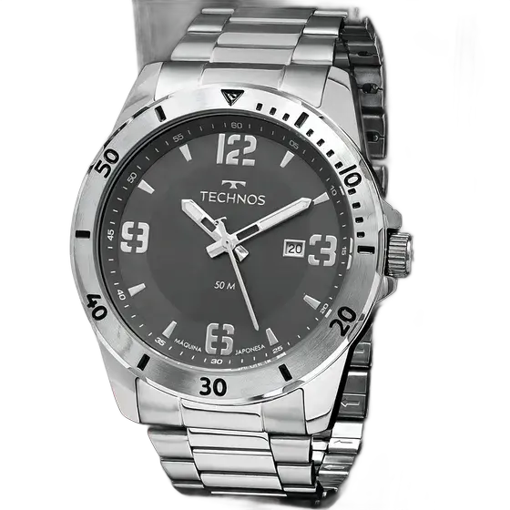 Technos Military Men's Watch Stainless Steel Waterproof 50m 2115MYN/1F