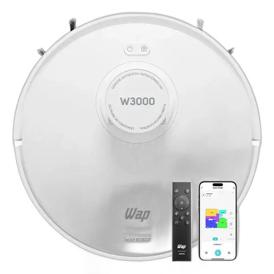 Robot Vacuum Cleaner Wap Robot W3000 Smart Bivolt 48W