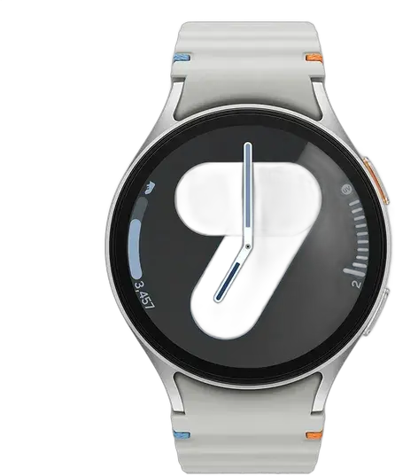 Samsung Galaxy Watch7 Smartwatch 44mm LTE, Galaxy AI, Silver Case Silver Band Silver Bezel - Excellent (Refurbished)