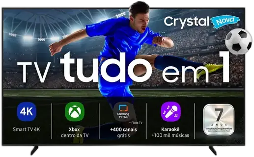 Samsung Smart TV 65 Crystal Uhd 4k U8600f 2025, Xbox Cloud Gaming, Free Channels, Alexa