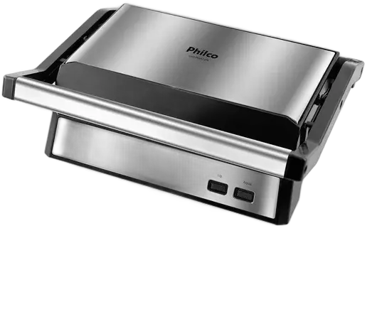 Sandwich Maker And Grill Pgr21pi Maxx Clean 1000w Philco Silver